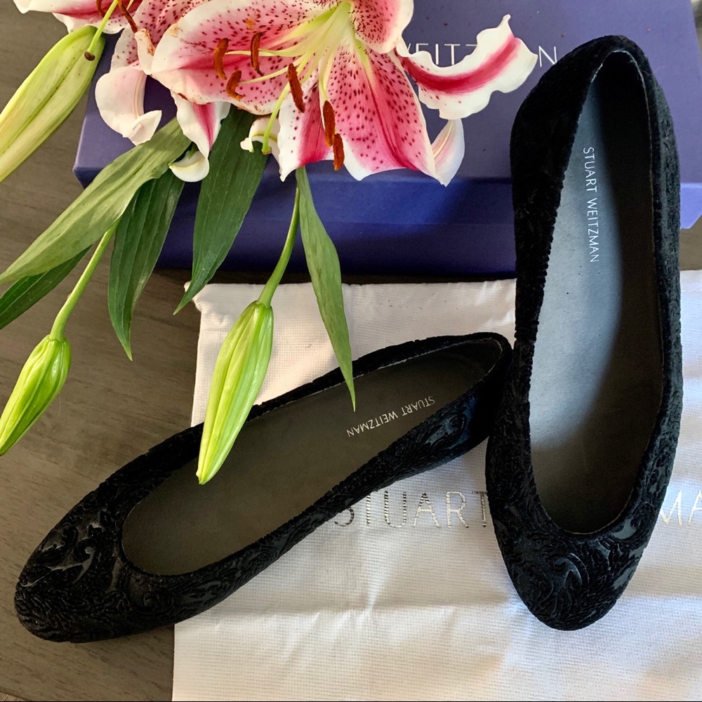 Stuart Weitzman Chicflat Romantic Velvet